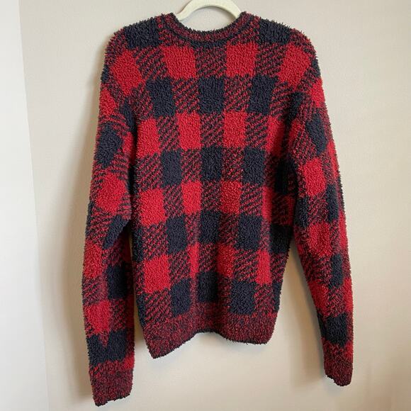 Skims Cozy Knit Buffalo Check Pullover Sweater Size Small / Medium - Picture 5 of 6